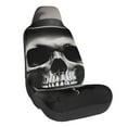 thumbnail image 1 of Fuzoiu Black White Hat Skull Print Elastic Car Seat Covers, Seat Cover Protector,Universal Fit Interior Covers for Most Cars,Washable Seat Cover Non Slip for SUV,Sedan,Van, 1 of 5