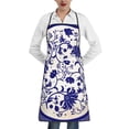 thumbnail image 1 of Fuzoiu Blue And White Porcelain Pattern Print Kitchen Cooking Aprons,Kitchen Cooking BBQ Aprons,Chef Apron with 2 Pockets for Men Women,Art Aprons for Painting Pottery Ceramics, 1 of 7