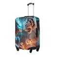 thumbnail image 1 of Fuzoiu Blue Dragon And White Tiger Print Suitcase Cover,Washable Luggage Covers for Suitcase,Elastic Luggage Protector Cover,Scratch Resistant Travel Suitcase Covers-Small, 1 of 7