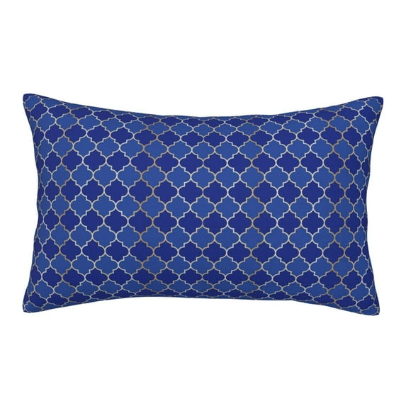 Fuzoiu Blue Lantern Shapes Print Fuzzy Pillowcases, Super Soft Pillow Case Cover with Zipper for Bedroom, Sofa, Couch,Cozy Pillow Shams for All Seasons-20"x30"
