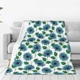 thumbnail image 1 of Fuzoiu Blue Sunflowers Print Ultra-Soft Micro Fleece Blanket,All Seasons Flannel Throw, Lightweight Blanket for Bed, Sofa, Couch, Movie Night, Camping, and Travel-80"x60", 1 of 7