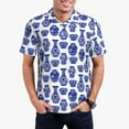 thumbnail image 1 of Fuzoiu Blue Vases Print Men's Polo Shirts Short Sleeve,Golf Shirts for Men,Mens Golf Shirt Moisture Wicking Quick-Dry-XX-Large, 1 of 6