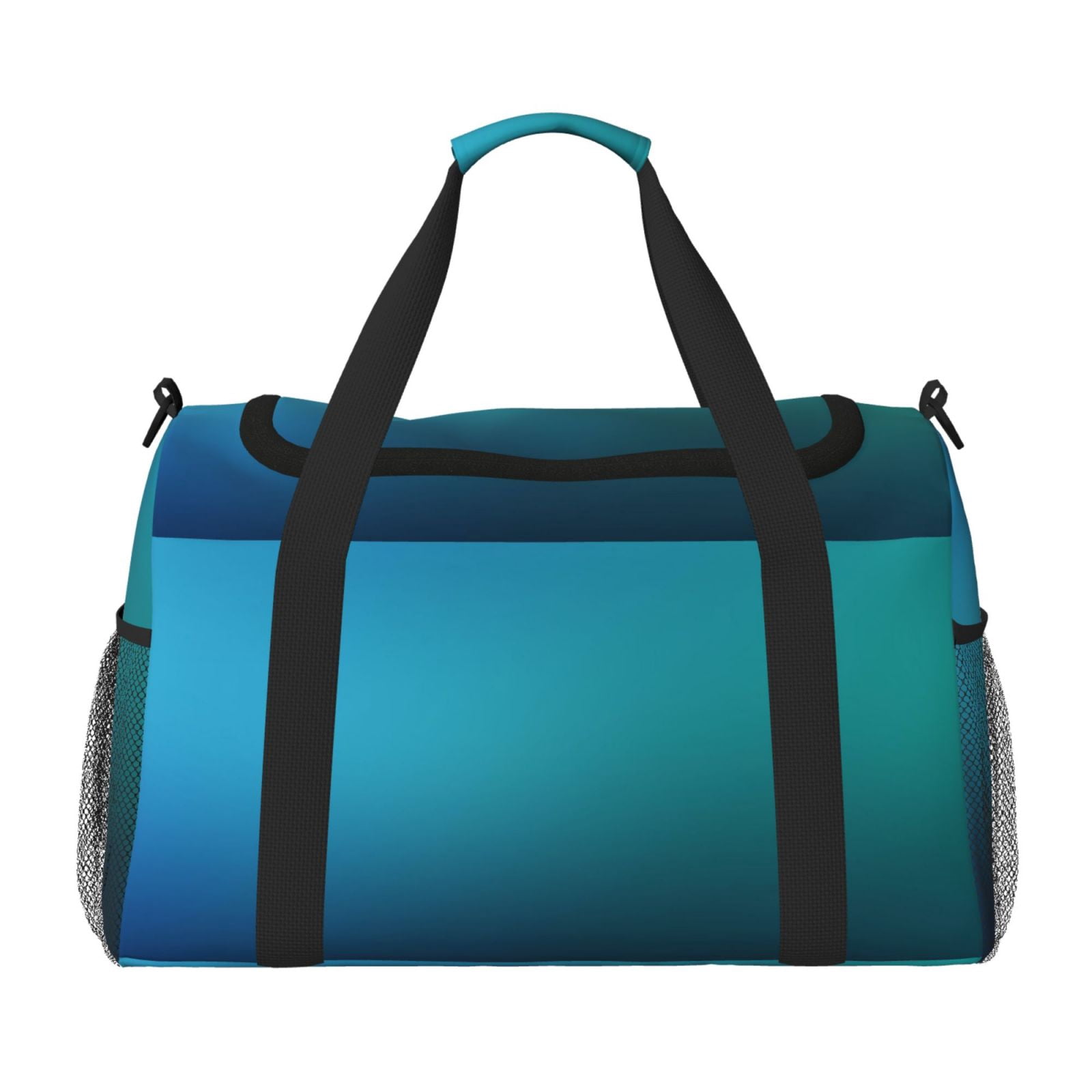 Fuzoiu Blue to turquoise Print Travel Duffle Bag,Carry On Tote Bags,Duffel Bag,Sport Gym Bag, Hospital Bag for Labor and Delivery, Overnight Bag,Luggage Bag