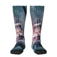 thumbnail image 1 of Fuzoiu Boat Lighthouse Storm Waves Print Adult Stockings,Crew Socks,Unisex Fashion Socks, Casual Sports Socks,Comfortable Crew Socks for Everyday Wear and Sports, 1 of 1