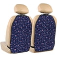 thumbnail image 1 of Fuzoiu Bone And Star For American Print 2 Pack Kick Mat Back Seat Protector With 3 Storage Pockets, Universal Car Seat Back Organizer For Kids Pets, Waterproof Backseat Protector For Most Car, 1 of 8