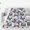 thumbnail image 1 of Fuzoiu Bright Butterflies1 Print Ultra-Soft Micro Fleece Blanket,All Seasons Flannel Throw, Lightweight Blanket for Bed, Sofa, Couch, Movie Night, Camping, and Travel-50"x40", 1 of 7
