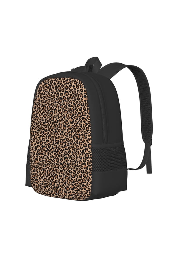 Brown Leopard Print Large Capacity Backpack,Travel Backpack,Laptop Bag,College School Rucksack Bag,for School, Travel & Outdoor Activities