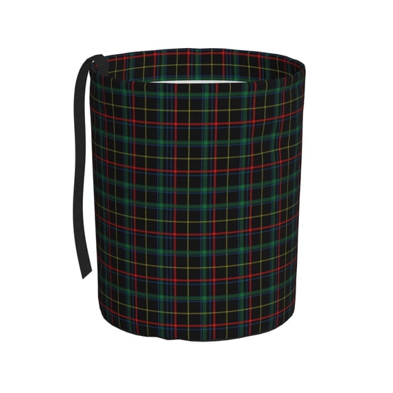 Fuzoiu Buffalo Plaid Dark Green Print Car Trash Can,Leakproof Car Trash Can,Hanging Garbage Bin,Vehicle Trash Can, Suitable for Sedans, SUVs, MPVs & Trucks