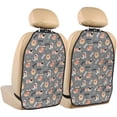 thumbnail image 1 of Fuzoiu Bulldog Print 2 Pack Kick Mat Back Seat Protector With 3 Storage Pockets, Universal Car Seat Back Organizer For Kids Pets, Waterproof Backseat Protector For Most Car, 1 of 8