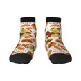 thumbnail image 1 of Fuzoiu Burger Print Adult Socks, Crew Moisture-wicking Socks, Unisex Cushion Crew Socks,Casual Sports Ankle Socks, 1 of 7