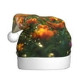 thumbnail image 1 of Fuzoiu Butterflies In Flower Field Print Santa Hat Christmas Hat for Adults,Santa Hats with Pompom, Unisex Xmas Holiday Hat for Christmas New Year Festive Party Supplies, 1 of 6