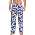 thumbnail image 1 of Fuzoiu Butterflies1 Print Men's Pajama Pants,Lounge Pants for Men,Lounge PJ Bottoms,Sleepwear Pants with Drawstring Pockets -Medium, 1 of 6