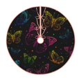 thumbnail image 1 of Fuzoiu Butterfly Print Christmas Tree Skirt,Xmas Christmas Decorations,Xmas Tree Mat for Farmhouse Holiday New Years Home Party Decor Tree Rugs-36", 1 of 6