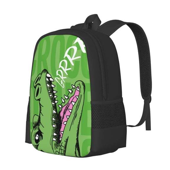 Fuzoiu CROCODILE HEAD Print Large Capacity Backpack,Travel Backpack,Laptop Bag,College School Rucksack Bag,for School, Travel & Outdoor Activities