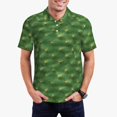 thumbnail image 1 of Fuzoiu Cactus 3 Print Men's Polo Shirts Short Sleeve,Golf Shirts for Men,Mens Golf Shirt Moisture Wicking Quick-Dry-Medium, 1 of 6
