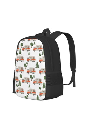 Camp Van Print Large Capacity Backpack,Travel Backpack,Laptop Bag,College School Rucksack Bag,for School, Travel & Outdoor Activities