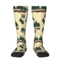 thumbnail image 1 of Fuzoiu Camping Caravan 1 Print Adult Stockings,Crew Socks,Unisex Fashion Socks, Casual Sports Socks,Comfortable Crew Socks for Everyday Wear and Sports, 1 of 1