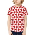 thumbnail image 1 of Fuzoiu Canada Print Boys' Casual T-Shirt,Crewneck Undershirts,Boys Athletic Shirt,Short Sleeve T-Shirts for Outdoor Play, 1 of 7