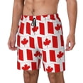thumbnail image 1 of Fuzoiu Canada Print Men's Swim Shorts,Quick-Dry Double-Layer Swim Trunks,Board Trunks,Beach Shorts Swimwear Bathing Suits-3X-Large, 1 of 6