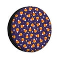 thumbnail image 1 of Fuzoiu Candy Corn (2) Print Universal Spare Tire Cover with Buckle Strap, Waterproof Wheel Covers for Jeep, Trailer, RV, Truck and All Car-17 inch, 1 of 6