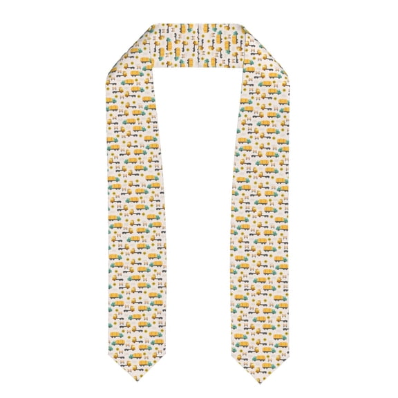Fuzoiu Cars Print Graduation Sash,Graduation Stole,Unisex Adult Graduation Stole Shawl 91" Long,for Academic Commencements Shawl-Flattened