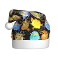 thumbnail image 1 of Fuzoiu Cartoon Bird Owl Print Santa Hat Christmas Hat for Adults,Santa Hats with Pompom, Unisex Xmas Holiday Hat for Christmas New Year Festive Party Supplies, 1 of 6