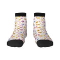 thumbnail image 1 of Fuzoiu Cartoon Birds & Flowers Print Adult Socks, Crew Moisture-wicking Socks, Unisex Cushion Crew Socks,Casual Sports Ankle Socks, 1 of 7