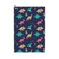 thumbnail image 1 of Fuzoiu Cartoon Dinosaur Print Golf Towel, Microfiber Golf Towels for Golf Bags with Clip,16" x 24" Portable Golf Towel,Best Gifts for Father Men Golf Fan Golfer, 1 of 8