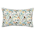 thumbnail image 1 of Fuzoiu Cartoon Dinosaur Print Pillow Case with Hidden Zipper,Pillow Covers,Soft and Comfortable Pillowcase-14"x20", 1 of 6