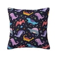 thumbnail image 1 of Fuzoiu Cartoon Dinosaur Print Square Pillow Cover,Hidden Zipper Design,Luxury Square Pillow Case, Throw Pillow,Couch Cushion-26"x26", 1 of 6