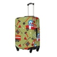 thumbnail image 1 of Fuzoiu Cartoon Fire Truck Print Suitcase Cover,Washable Luggage Covers for Suitcase,Elastic Luggage Protector Cover,Scratch Resistant Travel Suitcase Covers-Medium, 1 of 7