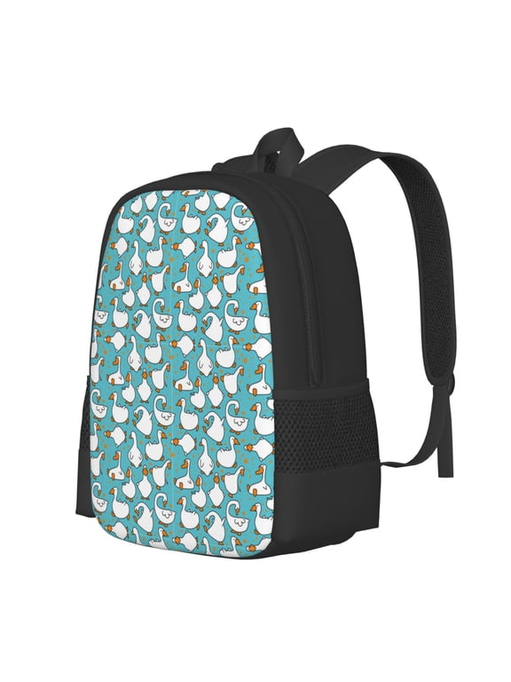 Cartoon Funny Goose Print Large Capacity Backpack,Travel Backpack,Laptop Bag,College School Rucksack Bag,for School, Travel & Outdoor Activities