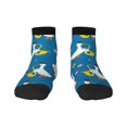 thumbnail image 1 of Fuzoiu Cartoon Goose Print Adult Socks, Crew Moisture-wicking Socks, Unisex Cushion Crew Socks,Casual Sports Ankle Socks, 1 of 7