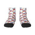 thumbnail image 1 of Fuzoiu Cartoon Helicopter Print Adult Socks, Crew Moisture-wicking Socks, Unisex Cushion Crew Socks,Casual Sports Ankle Socks, 1 of 7