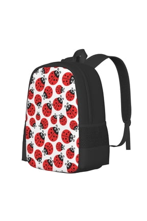 Cartoon Ladybug Print Large Capacity Backpack,Travel Backpack,Laptop Bag,College School Rucksack Bag,for School, Travel & Outdoor Activities