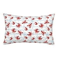 thumbnail image 1 of Fuzoiu Cartoon Lobsters Print Fuzzy Pillowcases, Super Soft Pillow Case Cover with Zipper for Bedroom, Sofa, Couch,Cozy Pillow Shams for All Seasons-16"x24", 1 of 6
