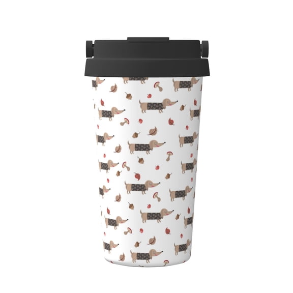Fuzoiu Cartoon Monkey Print Stainless Steel Travel Mug,Vacuum Insulated Coffee Travel Mug,Reusable Coffee Cup for Hot and Cold