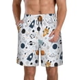 thumbnail image 1 of Fuzoiu Cartoon Planets Print Men's Beach Shorts,Men's Swim Trunks,Quick Dry Board Shorts with Pockets,Men's Bathing Suits for Surfing, Running, and Casual Wear-XX-Large, 1 of 6