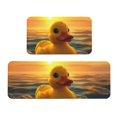 thumbnail image 1 of Fuzoiu Cartoon Swimming Yellow Duck Print Kitchen Floor Mat 2 Sets,Kitchen Rugs and Mats,,Non Skid Waterproof Kitchen Floor Mat for Kitchen,Home Office,Sink,Laundry, 1 of 1