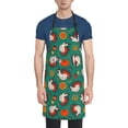 thumbnail image 1 of Fuzoiu Cartoon Turkey Print Adjustable Waterproof Apron with Pockets,Waterproof Apron for Cooking, Gardening, and Art Projects, 1 of 8