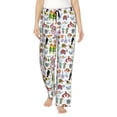 thumbnail image 1 of Fuzoiu Cartoon Wild Animals Print Women's Pajama Pants,Lounge Pants with Drawstring and Pockets, Casual Pjs Sleep Bottoms, Women's Sleep Pants-Large, 1 of 6