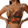 thumbnail image 1 of Fuzoiu Cat Dog Friendship Print Women's Sports Vest,U-Back Sports Tank,Gym Vests,Athletic Sleeveless Shirts,Exercise Undershirts,Yoga, Gym, and Dance Wear-Medium, 1 of 8