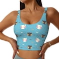 thumbnail image 1 of Fuzoiu Cat Fish Print Women's Sports Vest,U-Back Sports Tank,Gym Vests,Athletic Sleeveless Shirts,Exercise Undershirts,Yoga, Gym, and Dance Wear-Small, 1 of 8