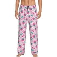 thumbnail image 1 of Fuzoiu Cherry Strawberry Print Men's Pajama Pants,Lounge Pants for Men,Lounge PJ Bottoms,Sleepwear Pants with Drawstring Pockets -Large, 1 of 6