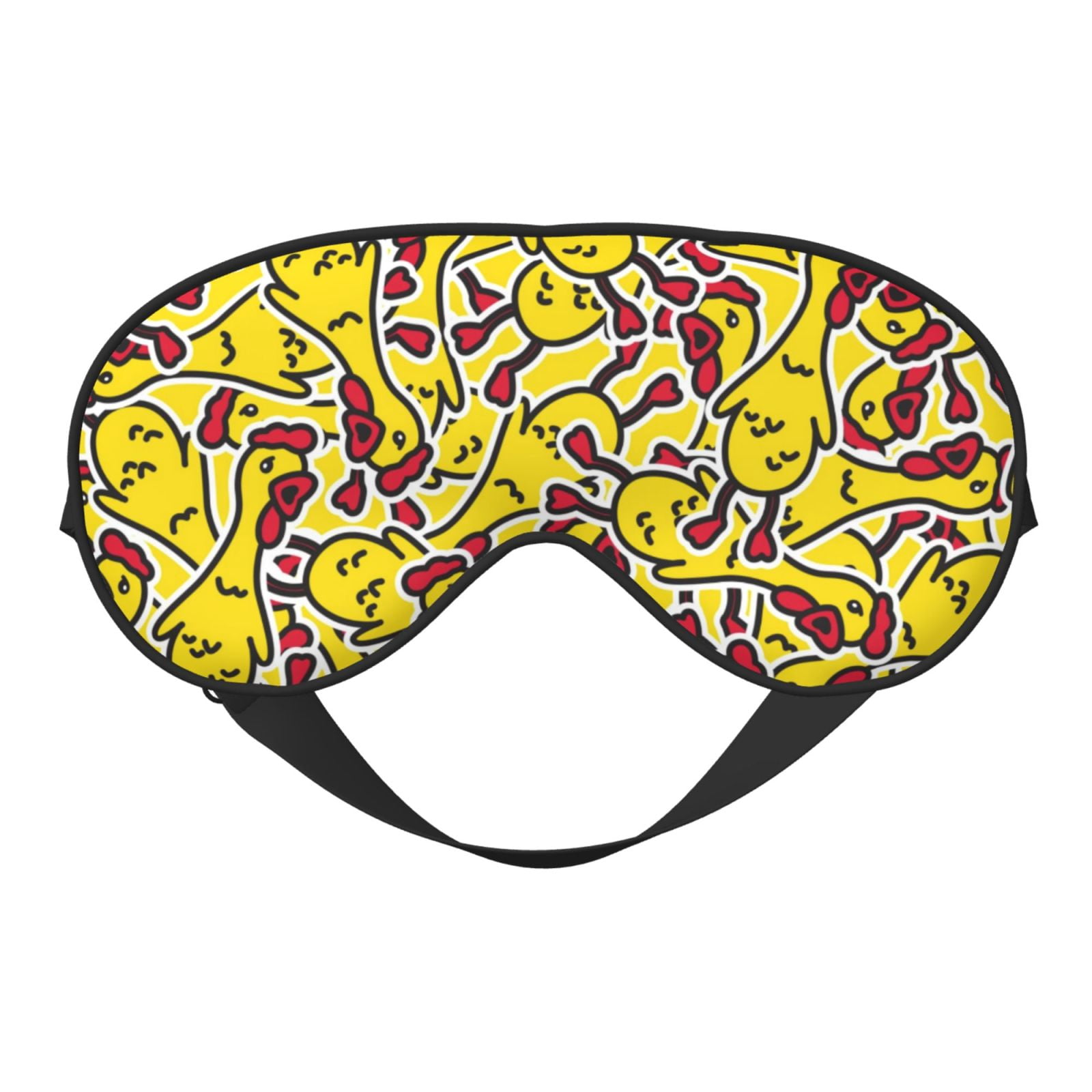 Fuzoiu Chicken Cartoon Print Sleep Masks,Eye Masks with Adjustable ...
