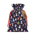 thumbnail image 1 of Fuzoiu Christmas Critters Delight Print Christmas Gift Bag,Burlap Gift Bag with Drawstring Closure & Hang Tag,Perfect for Holidays, Birthdays, and Special Occasions-Medium, 1 of 7