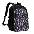 thumbnail image 1 of Fuzoiu Christmas Critters Delight Print USB Backpack with Charging Port,Laptop Backpack,Business Travel Durable Laptops Backpack, for School, Work, Travel & Outdoor Activities, 1 of 7