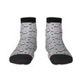 thumbnail image 1 of Fuzoiu Christmas Gnome 1 Print Adult Socks, Crew Moisture-wicking Socks, Unisex Cushion Crew Socks,Casual Sports Ankle Socks, 1 of 7
