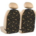 thumbnail image 1 of Fuzoiu Christmas Gold Deers1 Print 2 Pack Kick Mat Back Seat Protector With 3 Storage Pockets, Universal Car Seat Back Organizer For Kids Pets, Waterproof Backseat Protector For Most Car, 1 of 8