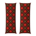 thumbnail image 1 of Fuzoiu Christmas Plaid Flower Print Body Pillowcase 20x54 in,Long Pillow Case, Microfiber Body Pillow Cover, Soft and Breathable Pillowcase, 1 of 7